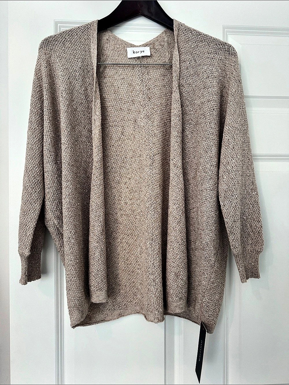 Korye Open Front Cardigan in Brown Size Medium NWT